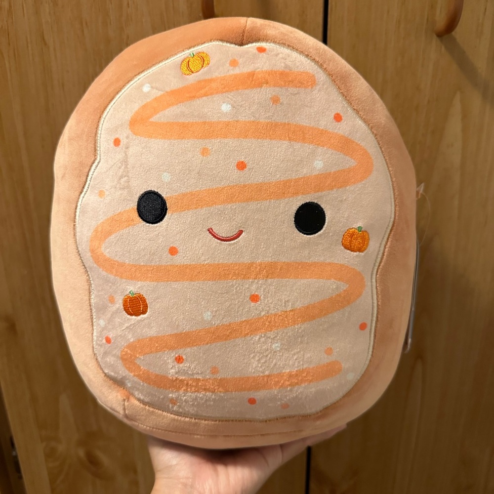 Frosted Pumpkin Donut Squishmallow Plush